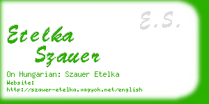 etelka szauer business card